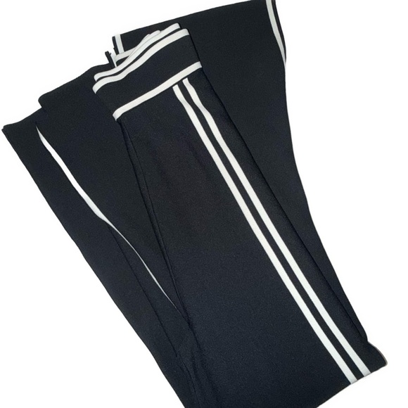 Joseph Ribkoff Striped Wide Leg Split Hem Capri Pants – Size M - Picture 5 of 8